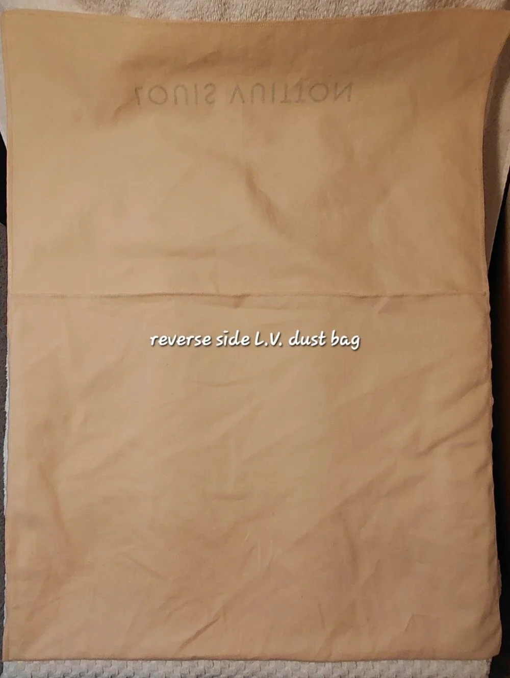 Louis Vuitton Large Cream Dust Cover 18